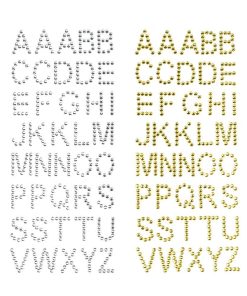 Alphabet Letters Caps Fancy Foil Stickers, 3/4-inch, 107-count – Homeford